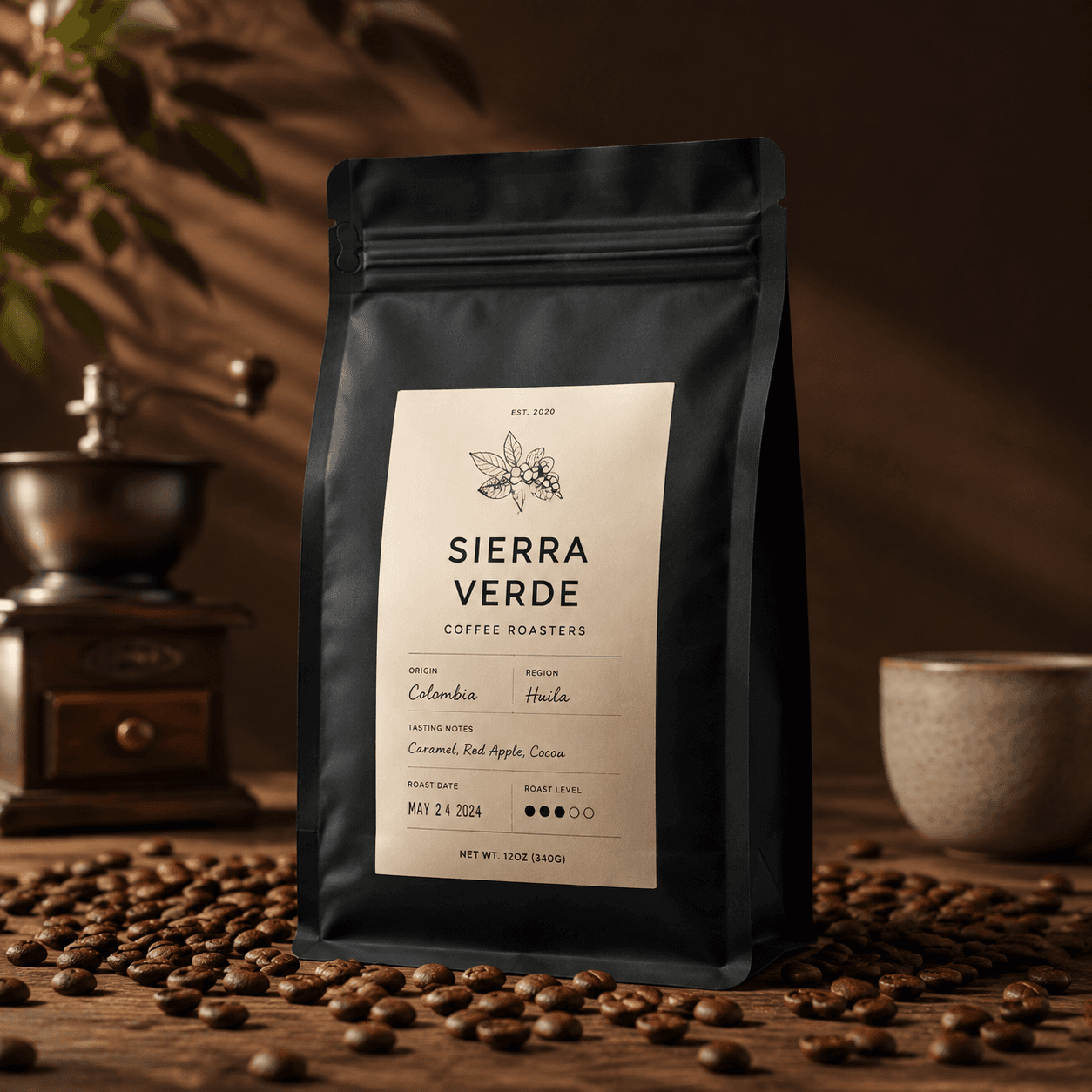 Karta produktu: Origin Blend Single Origin Specialty Coffee 1000g Ziarnista
